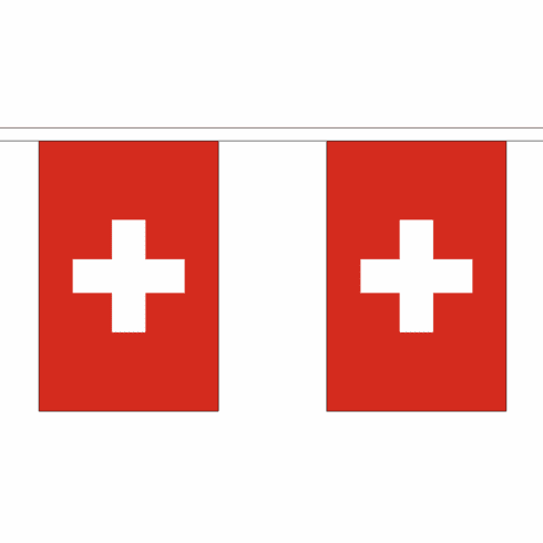 Switzerland String Flag Bunting