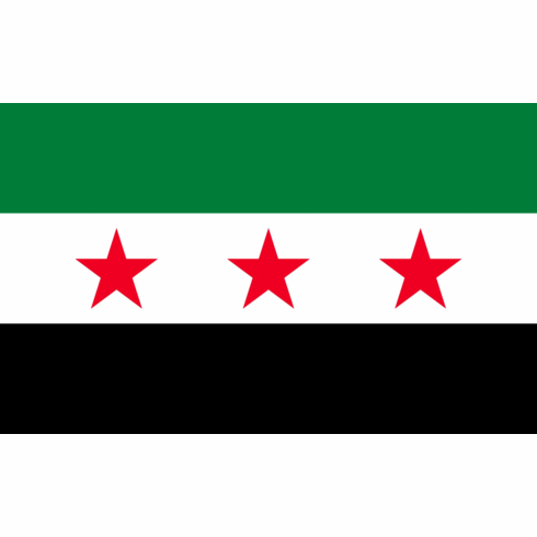 Syria (3 Star) 3x5 Polyester Flag