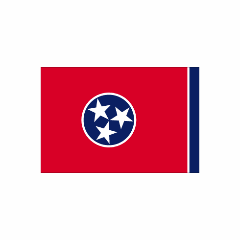 Tennessee Polyester Flag - 3 X 5