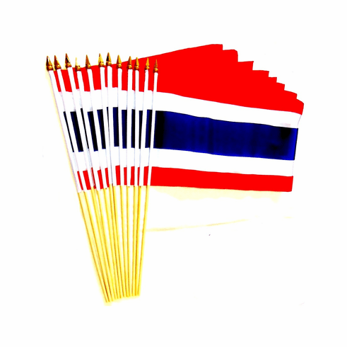 Thailand 12" x 18" Stick Flags