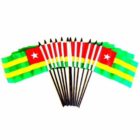 Togo Polyester Table Flags - 12 Per Pack