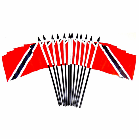 Trinidad and Tobago Polyester Table Flag - 12 pack