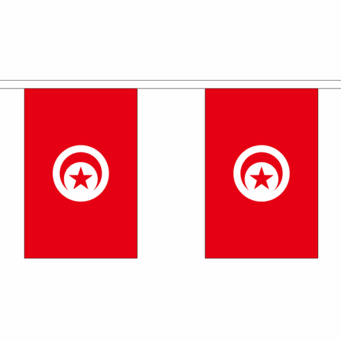 Tunisia String Flag Bunting