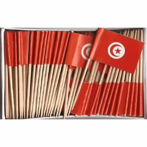 Tunisia Toothpick Flags