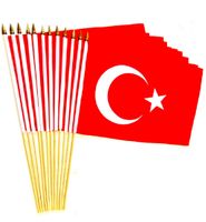 Turkey 12" x 18" Stick Flags