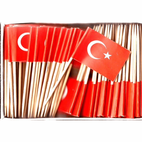 Turkey Flag Toothpicks