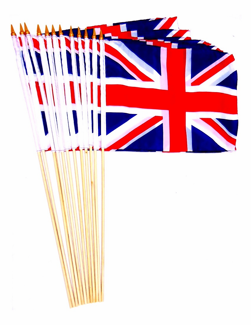 United Kingdom 12" x 18" Stick Flags