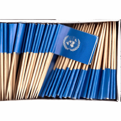 United Nations Flag Toothpicks