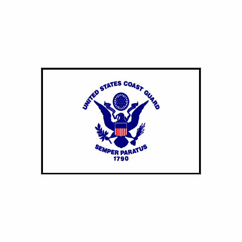 United States Coast Guard Polyester Flag 3 X 5