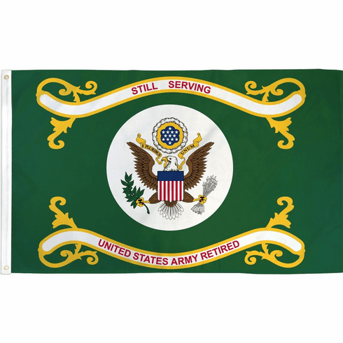 US Army Retired Polyester Flag - 3'x5' 