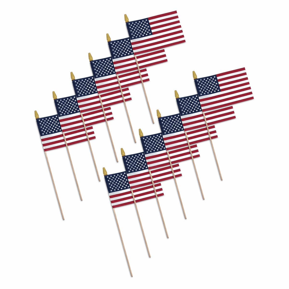 US Cotton Flags - 12"x18"