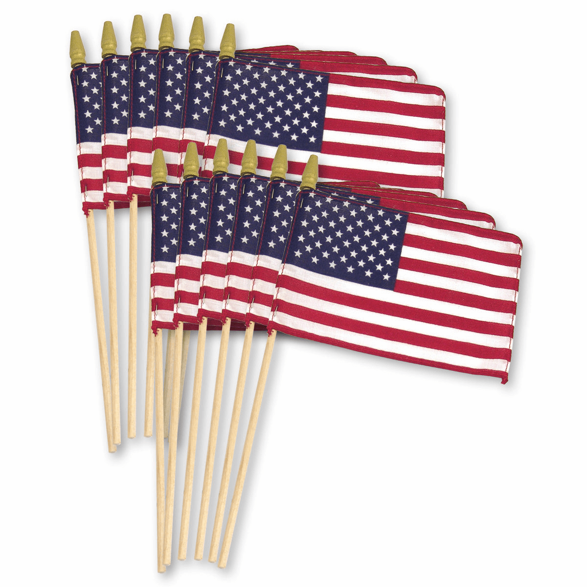 US Cotton Flags - 8"x12"