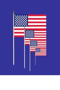 US Cotton Miniature Flags