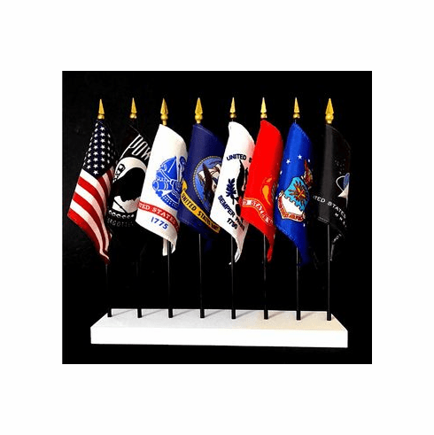 US Military Complete 8 Flag Set