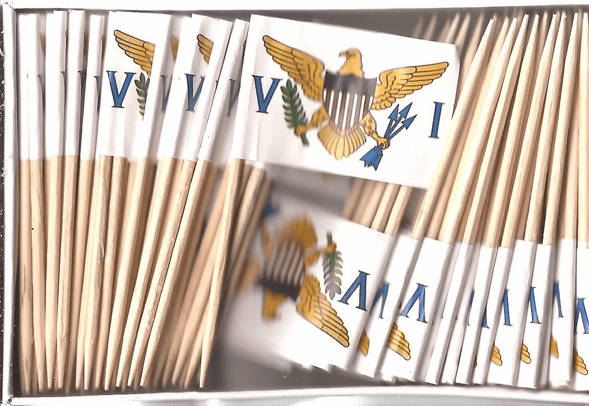 US Virgin Islands Flag Toothpicks 