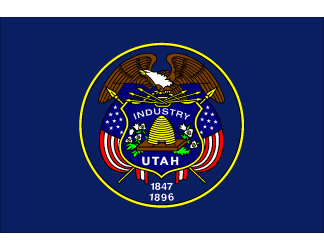 Utah Polyester Flag - 3 X 5 - Old Historic Design