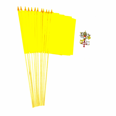 Vatican City 12"x18" Stick Flags
