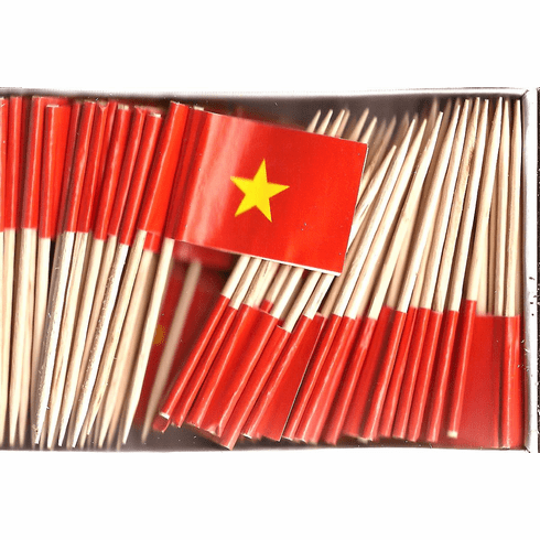 Vietnam Flag Toothpicks