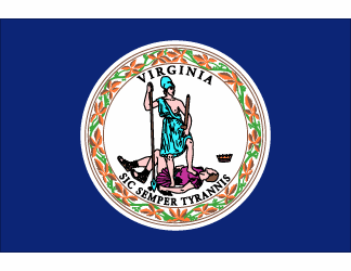 Virginia Polyester Flag - 3 X 5