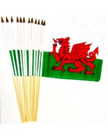 Wales 12" x 18" Stick Flags