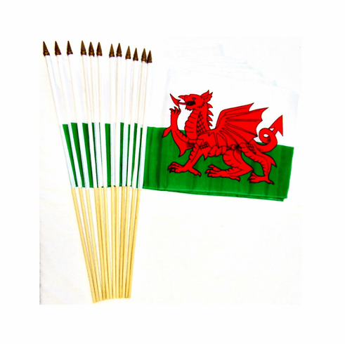 Wales 12" x 18" Stick Flags