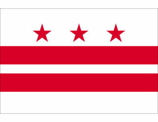 Washington District of Colombia Polyester Flag - 3 X 5