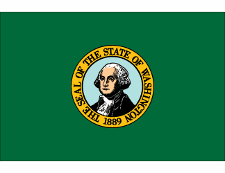Washington State Polyester Flag - 3 X 5