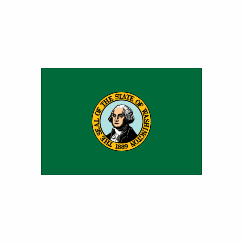 Washington State Polyester Flag - 3 X 5