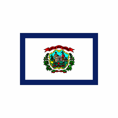 West Virginia Polyester Flag - 3 X 5