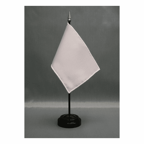 White Miniature Flags - Nylon