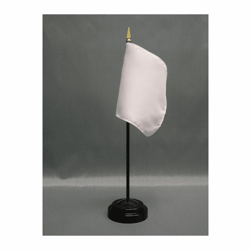 White One Lap to Go Miniature Flag