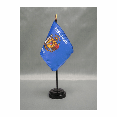 Wisconsin Miniature Flag