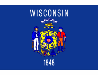 Wisconsin Polyester Flag - 3 X 5