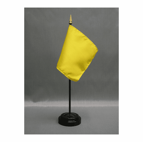 Yellow Caution Miniature Flag