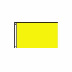 Yellow Polyester Flag - 3' x 5'