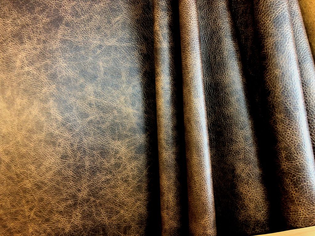 Dark Ruddy Brown Leather Hide