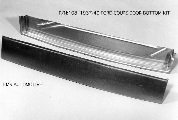 EMS 95 Steel Door Post Reinforcement For 1935-1940 Ford – Made In USA, Unfinished