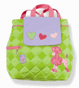 Stephen Joseph Kids Pink Poodle Quilted Backpack Stephen Joseph Kids Pink Poodle Quilted Backpack