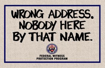 Wrong Address Nobody Here by that Name Doormat
