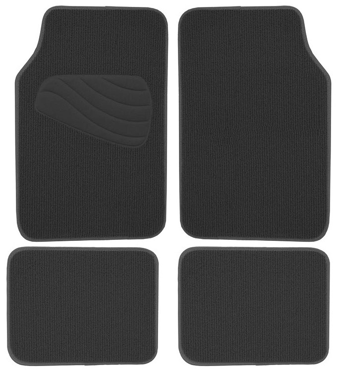 Armor All 78960 4 Piece Luxury Carpet Floor Mat Black