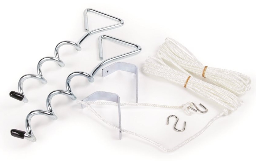 Camco 42563 RV Awning Anchor + Stabilizer Kit