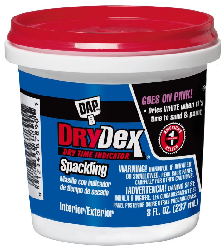 Dap 12328 DryDex Spackling Compound with DryTime Indicator White 8oz