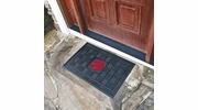 Fanmats 11428 Toronto Raptors 19.5" x 31.25" Heavy Duty Medallion Vinyl Door Mat Fanmats 11428 Toronto Raptors 19.5" x 31.25" Heavy Duty Medallion Vinyl Door Mat