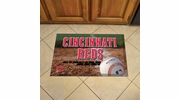 Fanmats 19016 Cincinnati Reds 19" x 30" Ball Design Scraper Mat Fanmats 19016 Cincinnati Reds 19" x 30" Ball Design Scraper Mat