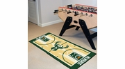 Fanmats 9494 Milwaukee Bucks 24" x 44" NBA Court-Shaped Runner Rug Fanmats 9494 Milwaukee Bucks 24" x 44" NBA Court-Shaped Runner Rug