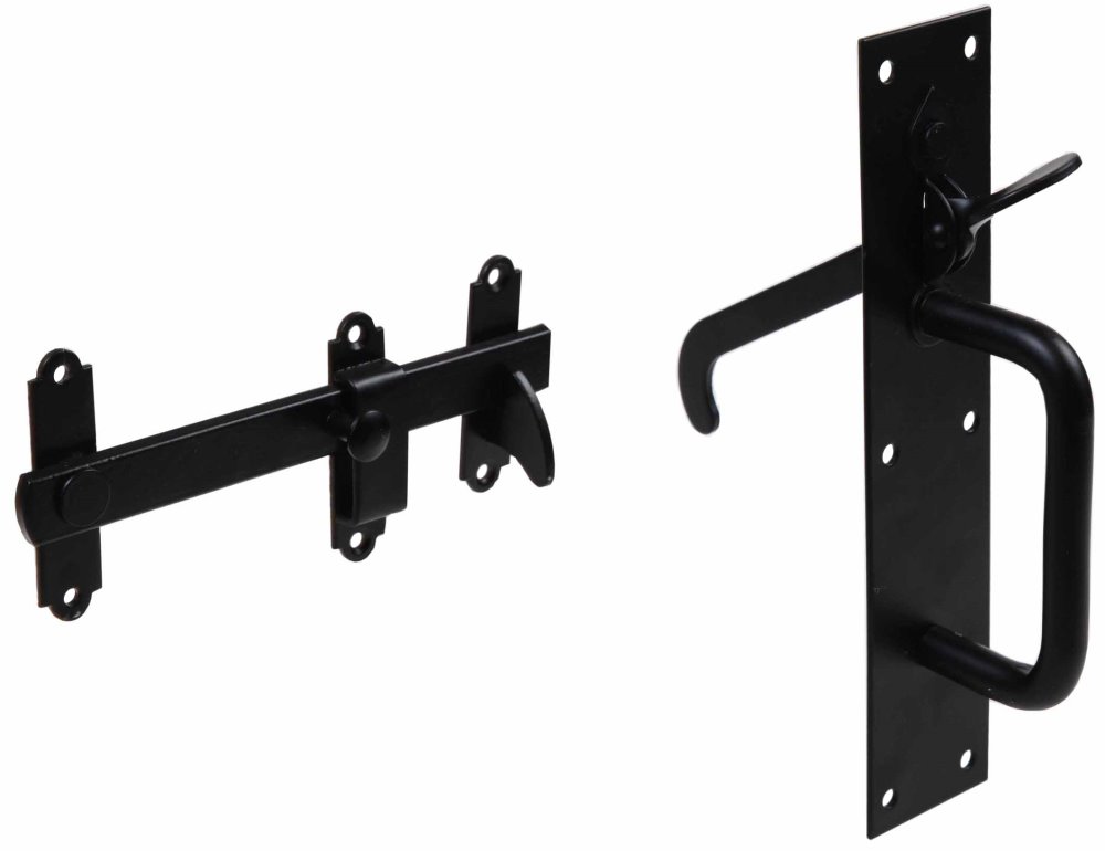 Gatemate 5230023 Heavy Duty Suffolk Style Gate Latch Black Finish