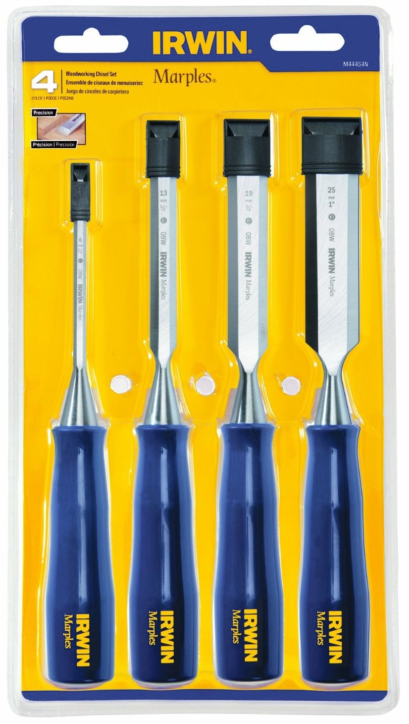 Scalpello Da Legno IRWIN M444 - Lama In Acciaio Temperato, 3 Mm, Con Impugnatura Comfort Per Lavori Di Precisione