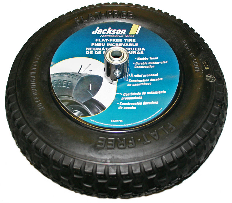 Jackson FFTKBCC 16" Flat Free Knobby Wheelbarrow Tire for 5/8" Axle