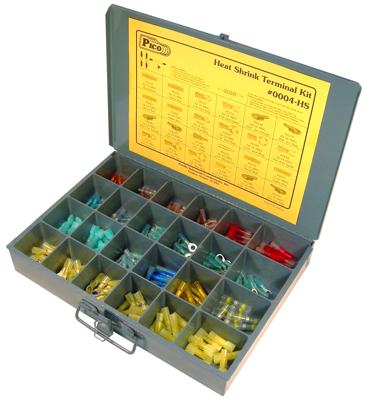 Pico 0004HS 192 Piece Heat Shrink and Solder Seal Electrical Terminal