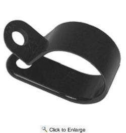 Pico 7150PT  1" ID Black Nylon Cable Clamps 1/2" Width 4 per Package